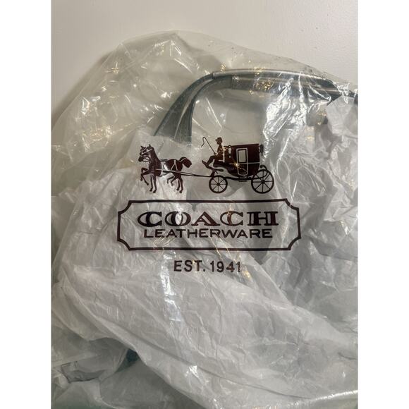 Coach F18911 Soho Metallic Signature Hobo Silver Grey Shoulder Bag NWT - Picture 12 of 12